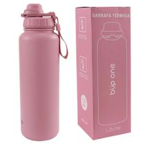 Garrafa Térmica 1,2l Easy Open Rosa Büp One Quente e Frio Garrafa Térmica 1,2l Easy Open Rosa Büp One Quente e Frio