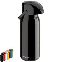 Garrafa térmica 1,8 Litros Verona Com Alça e Sistema de Pressão Ampola de Vidro Unitermi Garrafa térmica 1,8 Litros Verona Com Alça e Sistema de Pressão Ampola de Vidro Unitermi