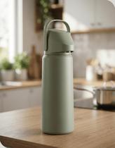 Garrafa Térmica 1,8L Soprano Rubi Pressão Fig Green Antigotejamento