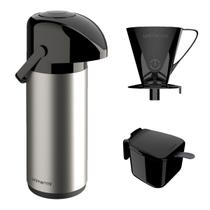 Garrafa Térmica 1L Inox Café Água Unitermi Verona + Filtro Garrafa Térmica 1L Inox Café Água Unitermi Verona + Filtro