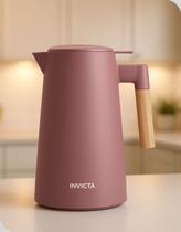 Garrafa Térmica 1L Rosa Vintage com Gatilho Invicta
