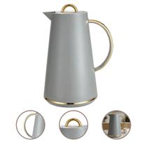 Garrafa Térmica 1L Samira Café Chá Click Abre Fecha - Cinza