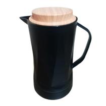 Garrafa Térmica 1Litro Preta Garrafa De Cafe Chá Garrafa Térmica 1Litro Preta Garrafa De Cafe Chá