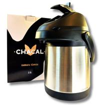Garrafa Térmica 2,5 Litros Aço Inox Parede Dupla Giratória Cromada Garrafa Térmica 2,5 Litros Aço Inox Parede Dupla Giratória Cromada