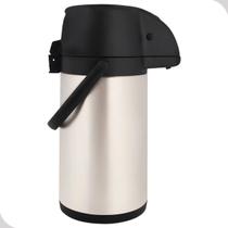 Garrafa térmica 2,5l total inox mor airpot com alavanca e alta conservação