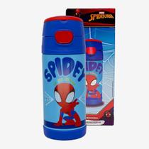Garrafa Térmica 350Ml Infantil Spider-Man Marvel Oficial - Zona Criativa