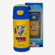 Garrafa Térmica 350Ml Top Handle Infantil Sonic Oficial - Zona Criativa