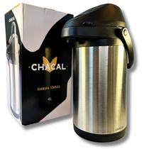 Garrafa Térmica 4 Litros Aço Inox Parede Dupla Giratória Cromada Premium