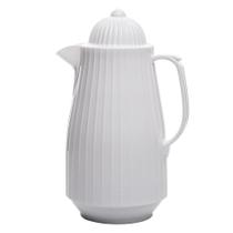 Garrafa térmica 400ml plástica mini bambu branca lyor