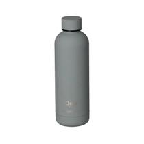 Garrafa Térmica 500Ml Aço Inox Silicone Onix Cinza Paramount