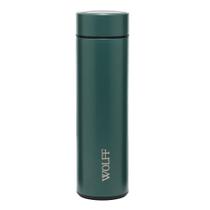 Garrafa Térmica 500ml Aço Inox Verde Wolff Termômetro LED para Bebidas Quentes Frias Diário Viagem Garrafa Térmica 500ml Aço Inox Verde Wolff Termômetro LED para Bebidas Quentes Frias Diário Viagem