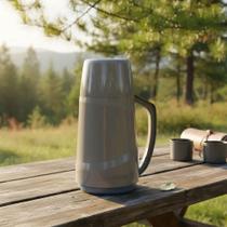 Garrafa Térmica 500ml Fendi Ampola de Vidro Plástico Café Chá Cristal Soprano