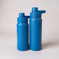 Garrafa Térmica 600ml/800ml Inox Premium Tampa Antivazamento Bico Rosqueável Bebida Quente Fria