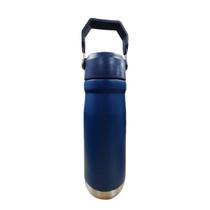Garrafa Térmica 650 ML Parede Dupla Em Inox e Bico Flip C/ Canudo Garrafa Térmica 650 ML Parede Dupla Em Inox e Bico Flip C/ Canudo