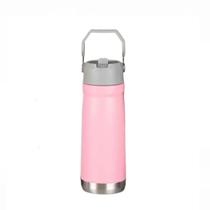 Garrafa Térmica 650 ML Parede Dupla Em Inox e Bico Flip C/ Canudo Garrafa Térmica 650 ML Parede Dupla Em Inox e Bico Flip C/ Canudo