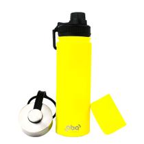 Garrafa Térmica 650ml Amarelo Neon 24h/12h - Oba Térmic Garrafa Térmica 650ml Amarelo Neon 24h/12h - Oba Térmic