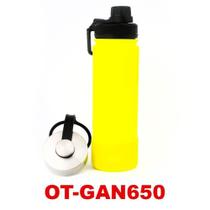 Garrafa Térmica 650ml (Brasil) Amarelo Neon Oba Térmic OT-GAN650