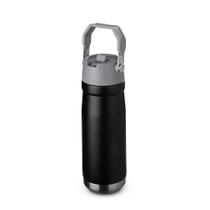 Garrafa Térmica 650ml com Alça e Bico em Aço Inox - Preta