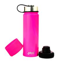 Garrafa Térmica 650ml Rosa Neon 24h/12h - Oba Térmic
