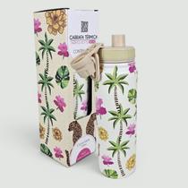 Garrafa Térmica 700ml Inox Dupla Camada C/ Alça Estampadas