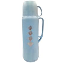Garrafa Térmica 800ml com Caneca N249114-4 Azul - Quanhe Garrafa Térmica 800ml com Caneca N249114-4 Azul - Quanhe