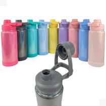 Garrafa Termica 800mL com Glitter Mantém 7 horas gelado