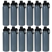 Garrafa Térmica 800ml em Aço Inox Vacuum, Squeeze com Vedação Antivazamento Peneira Removível e Alça, bebida gelada ou quente, 28x8x8cm, KIT 12UN Garrafa Térmica 800ml em Aço Inox Vacuum, Squeeze com Vedação Antivazamento Peneira Removível e Alça, bebida gelada ou quente, 28x8x8cm, KIT 12UN
