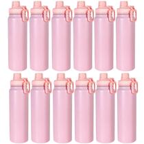 Garrafa Térmica 800ml em Aço Inox Vacuum, Squeeze com Vedação Antivazamento Peneira Removível e Alça, bebida gelada ou quente, 28x8x8cm, KIT 12UN Garrafa Térmica 800ml em Aço Inox Vacuum, Squeeze com Vedação Antivazamento Peneira Removível e Alça, bebida gelada ou quente, 28x8x8cm, KIT 12UN