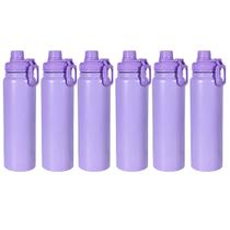Garrafa Térmica 800ml em Aço Inox Vacuum, Squeeze com Vedação Antivazamento Peneira Removível e Alça, bebida gelada ou quente, 28x8x8cm KIT 6UN Garrafa Térmica 800ml em Aço Inox Vacuum, Squeeze com Vedação Antivazamento Peneira Removível e Alça, bebida gelada ou quente, 28x8x8cm KIT 6UN