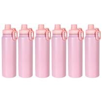 Garrafa Térmica 800ml em Aço Inox Vacuum, Squeeze com Vedação Antivazamento Peneira Removível e Alça, bebida gelada ou quente, 28x8x8cm KIT 6UN Garrafa Térmica 800ml em Aço Inox Vacuum, Squeeze com Vedação Antivazamento Peneira Removível e Alça, bebida gelada ou quente, 28x8x8cm KIT 6UN