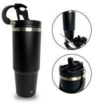 Garrafa Térmica 900ml Aço Inoxidável Portátil Café Suco Água Ideal para Academia e Passeio Garrafa Térmica 900ml Aço Inoxidável Portátil Café Suco Água Ideal para Academia e Passeio