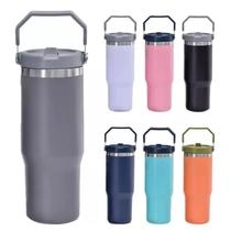 Garrafa Térmica 900ml Bico Flip Aço Inox Estilo Tumbler