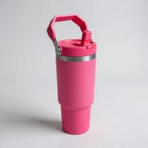 Garrafa Térmica 900ML Com Bico Com Alça Flip Tumbl Aço Inoxidável Academia Trabalho TR-028