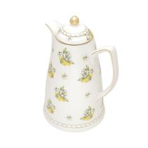 Garrafa Térmica 900ml para café ou chá de porcelana branca Lemon Wolff - 35494