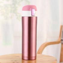 Garrafa Térmica Aço Inox 450ml Com Tampa E Sistema De Trava Garrafa Térmica Aço Inox 450ml Com Tampa E Sistema De Trava