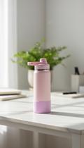Garrafa Térmica Aço Inox 600ml com Base de Silicone Garrafa Térmica Aço Inox 600ml com Base de Silicone