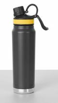 Garrafa Térmica Aço Inox 710ml Amarelo/Preto Garrafa Térmica Aço Inox 710ml Amarelo/Preto