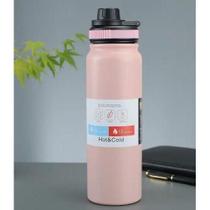 Garrafa Térmica Aço Inox 800ml Academia cor Creme