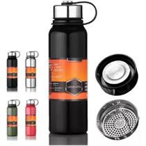 Garrafa Térmica Aço Inox A Vacuum Bottle Água Café 1000ml Corrida Quente 15 Horas Gelado 20 Horas