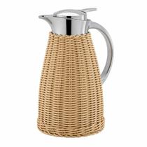 GARRAFA TERMICA ACO INOX C/RATTAN PLASTICO BEGE 1,5l