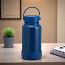 Garrafa Termica Aço Inox com Alça 700ml com Proteção Base de Silicone