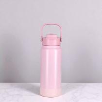 Garrafa Térmica Aço Inox Com Canudo+ Base da Mesma Cor 1200ml/1000ml/800ml/600ml/350ml