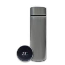 Garrafa Térmica Aço Inox Com Termômetro Digital Led 500Ml Ci Garrafa Térmica Aço Inox Com Termômetro Digital Led 500Ml Ci