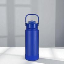 Garrafa Térmica Aço Inox copo duplo para bebe Com Canudo+ Base da Mesma Cor 1200ml/1000ml/800ml/600m