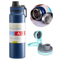 Garrafa Térmica Aço Inox Portátil 769ml isolamento duplo Café Suco Água Academia viagem treino esportes Camping
