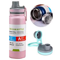 Garrafa Térmica Aço Inox Portátil 769ml isolamento duplo Café Suco Água Academia viagem treino esportes Camping