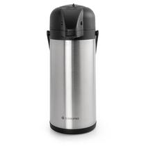 Garrafa Térmica aço inox Pressão 3 Litros Termopro Garrafa Térmica aço inox Pressão 3 Litros Termopro