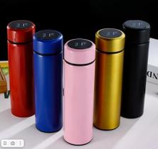 Garrafa Térmica Aço Inox Termômetro Display Digital 500ml
