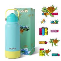 Garrafa Térmica Água Café Suco Inox 1L MODUS Esportiva Academia com Base de Silicone Gelada Quente