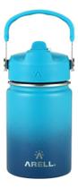 Garrafa termica agua gelada ou quente straw flask 355ml ocean blue pequena - ARELL